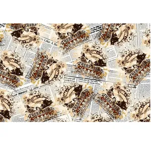 کاغذ کادو مدل روزنامه و ماشین بسته 5 عددی