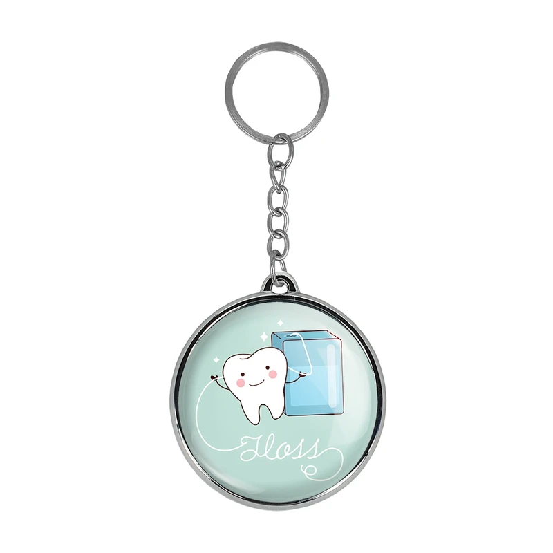 جاکلیدی خندالو طرح دندان و دندان پزشکی کودکانه مدل دوطرفه کد 3677036759