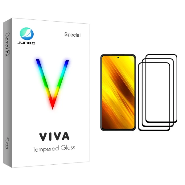 محافظ صفحه نمایش جانبو مدل Viva Glass مناسب برای گوشی موبایل شیائومی Poco X3 Pro بسته سه عددی