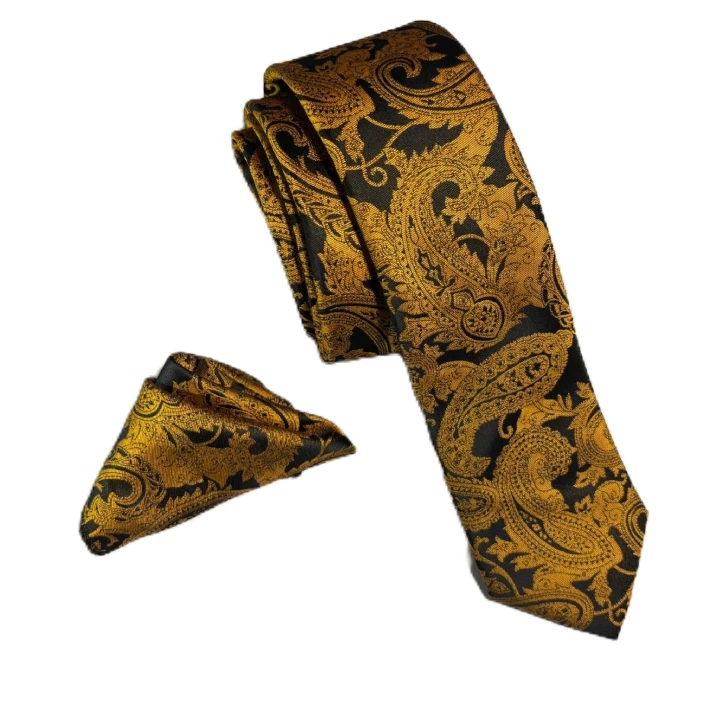 ست کراوات و دستمال جیب مردانه مدل 708LX