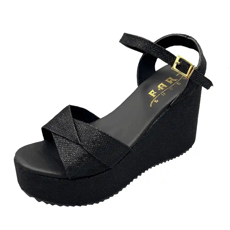 صندل زنانه مدل چرم مصنوعی لمه