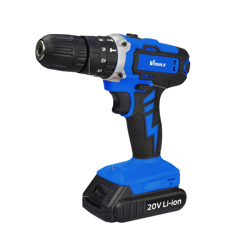 دریل شارژی چکشی 10 میلیمتری 300 وات وی تولز مدل 20V 