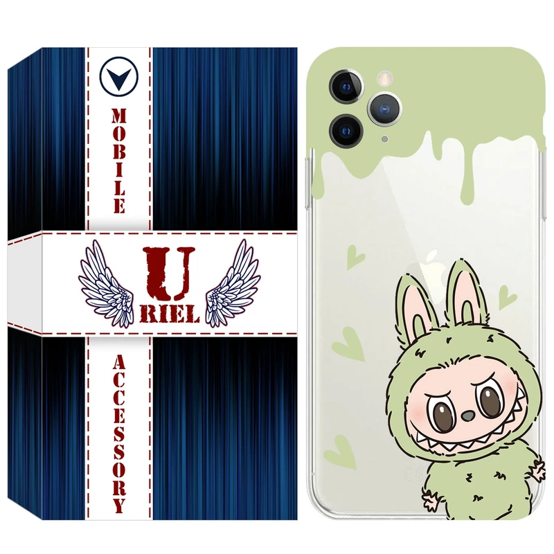 کاور یوریل مدل Clear کد 132 طرح لبوبو Labubu مناسب برای گوشی موبایل اپل iPhone 11 Pro Max