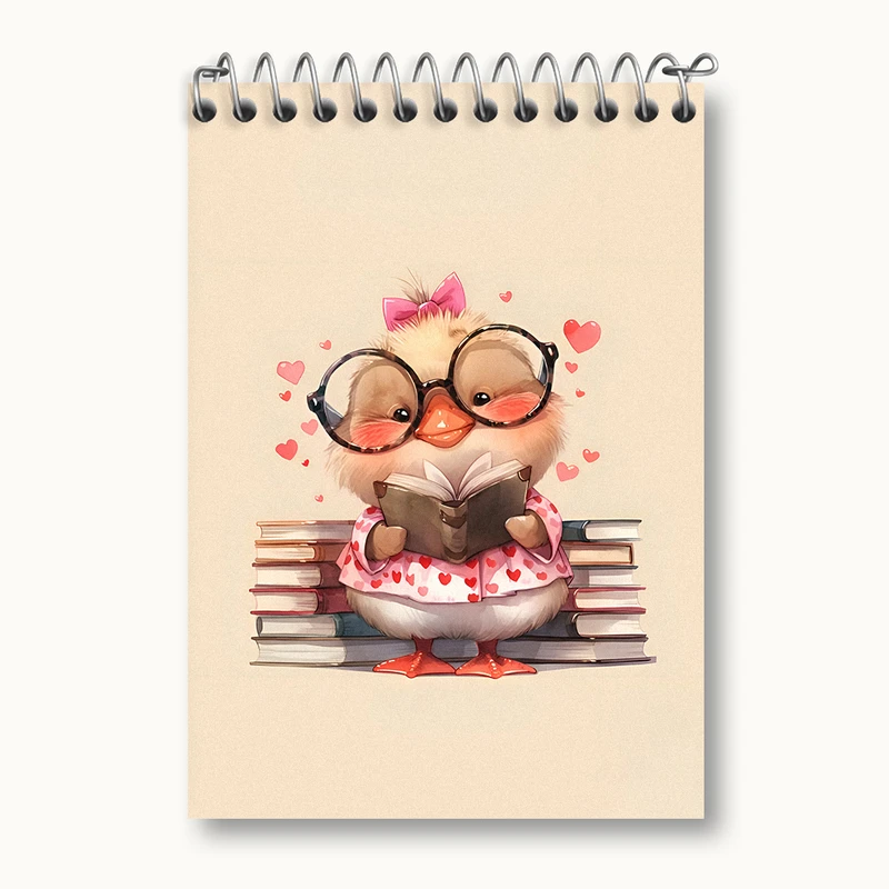 دفتر یادداشت 50 برگ خندالو طرح جوجه کیوت کد N5510