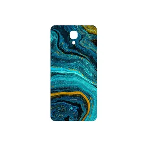 MAHOOT Turquoise marblewith golden streaks Cover Sticker for LG X screen