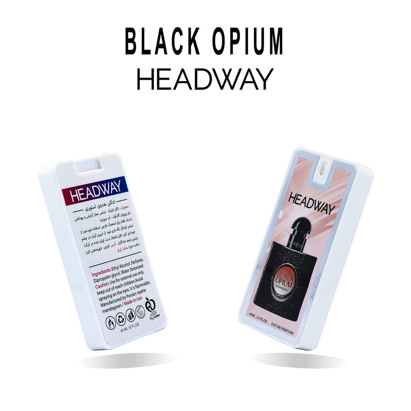 عطر جیبی زنانه هدوی مدل بلک اوپیوم حجم 45 میلی لیتر