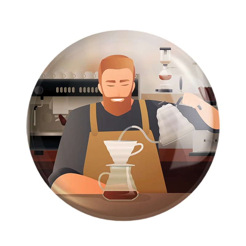 پیکسل خندالو مدل باریستا کافه چی کد 28138