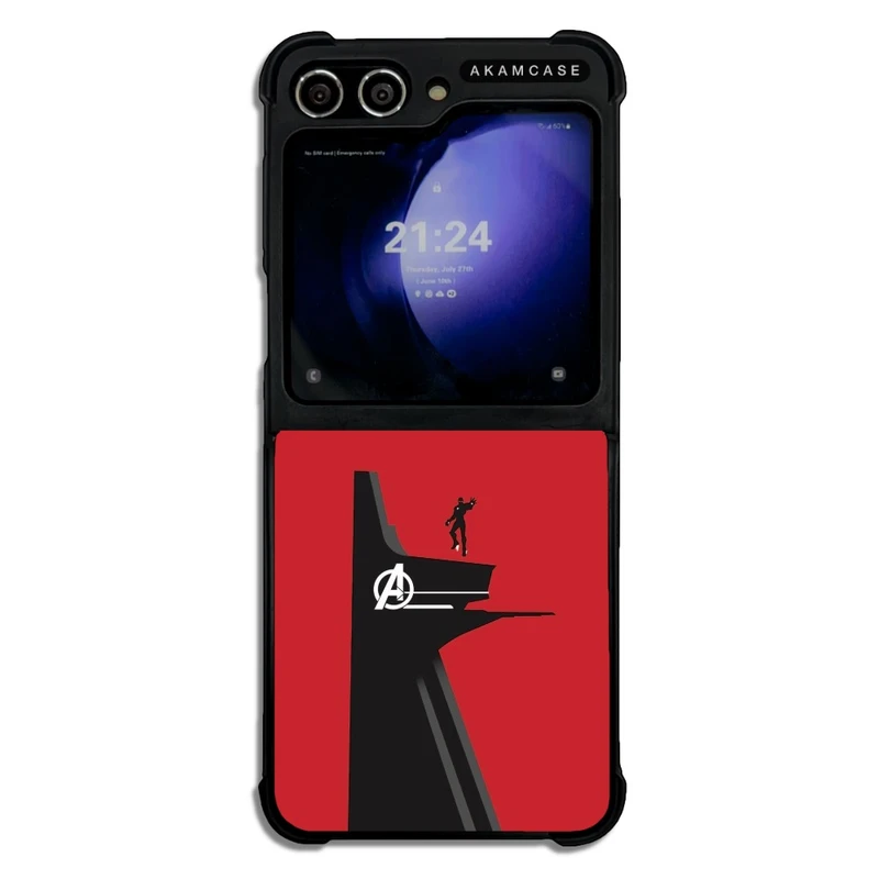 کاور آکام مدل AMC-WSGZFLIP5-IRON MAN13 مناسب برای گوشی موبایل سامسونگ Galaxy Z Flip 5