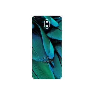 MAHOOT Green Feather Cover Sticker for Nokia 3.1