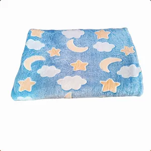 پتو مسافرتی مدل شب نما طرح آسمان سایز 150x220 سانتی متر