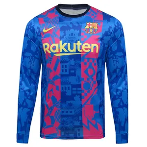 تی شرت آستین بلند  ورزشی مردانه مدل بارسلونا