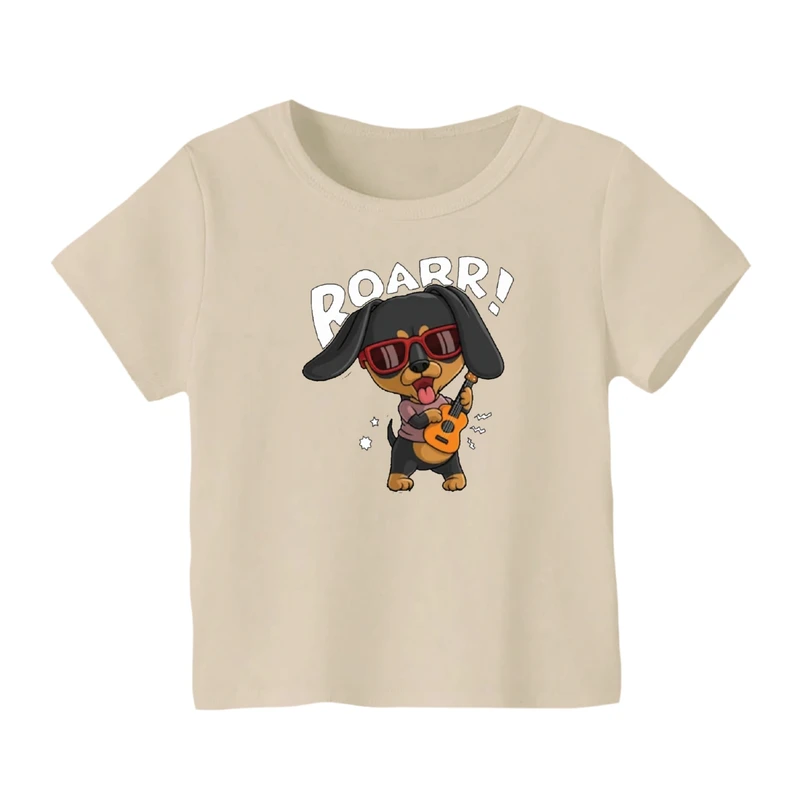 تی شرت آستین کوتاه بچگانه مدل سگ کد ۸