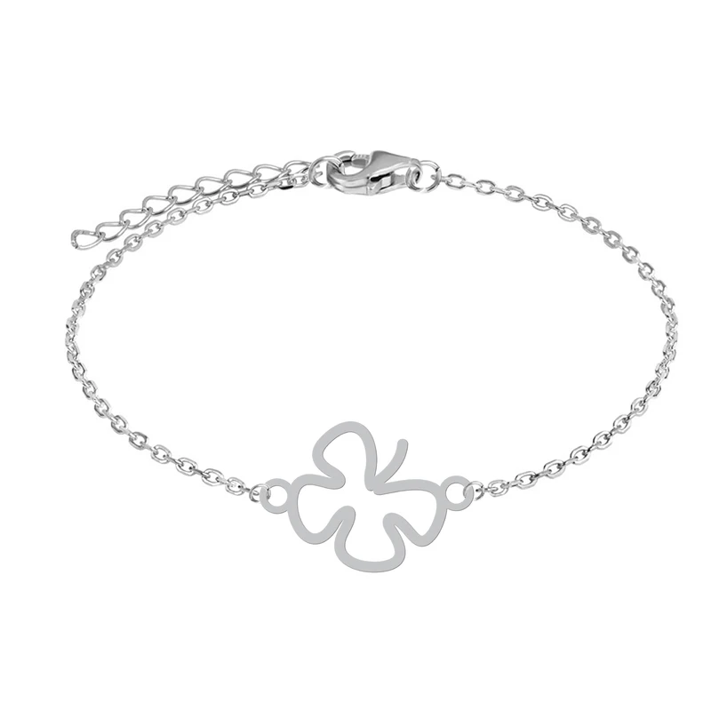 دستبند زنجیری زنانه هایکا طرح برگ کد zd.h 393