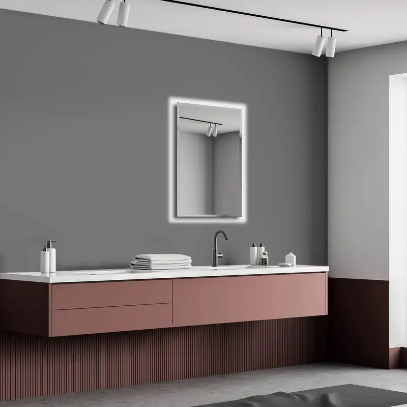 آینه بک لایت سرویس بهداشتی دلفین مدل N-T-7060