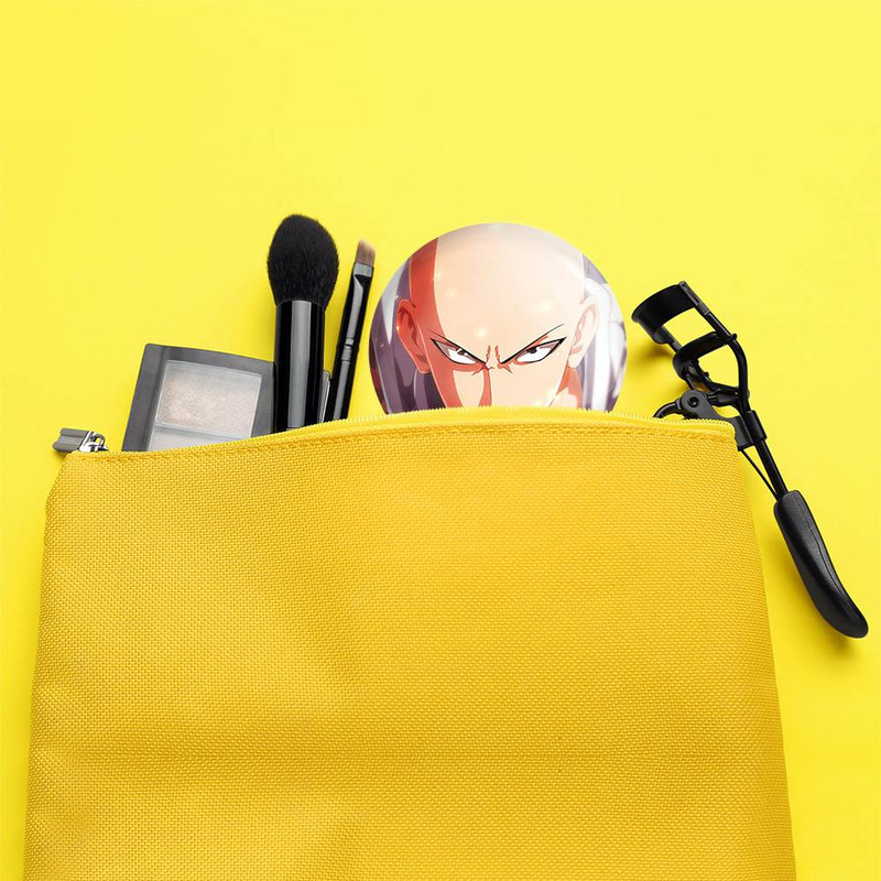 آینه جیبی خندالو مدل سایتاما انیمه مرد تک مشتی One Punch Man کد 11402 آینه جیبی خندالو مدل سایتاما انیمه مرد تک مشتی One Punch Man کد 11402
