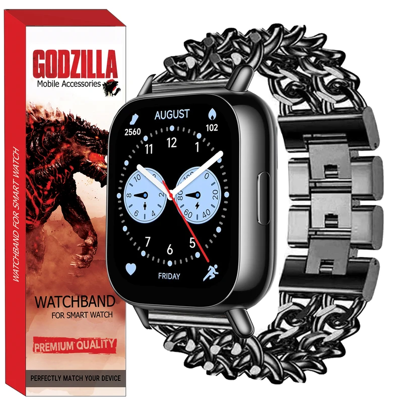 بند گودزیلا مدل CARTIER مناسب برای ساعت هوشمند شیائومی Redmi Watch 5 Lite