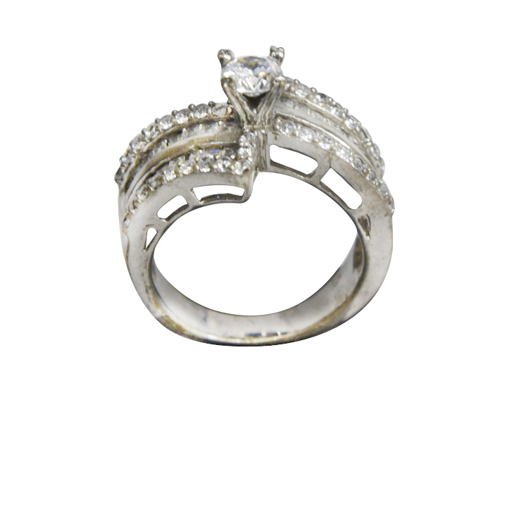 انگشتر نقره زنانه مدل AB1079