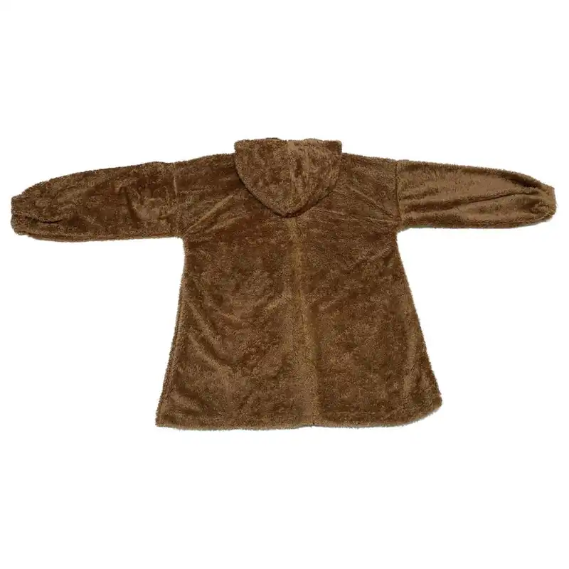 هودی زنانه مدل تدی رنگ قهوه ای