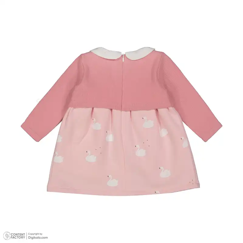 ست پیراهن و هدبند نوزادی ایندیگو مدل 23156