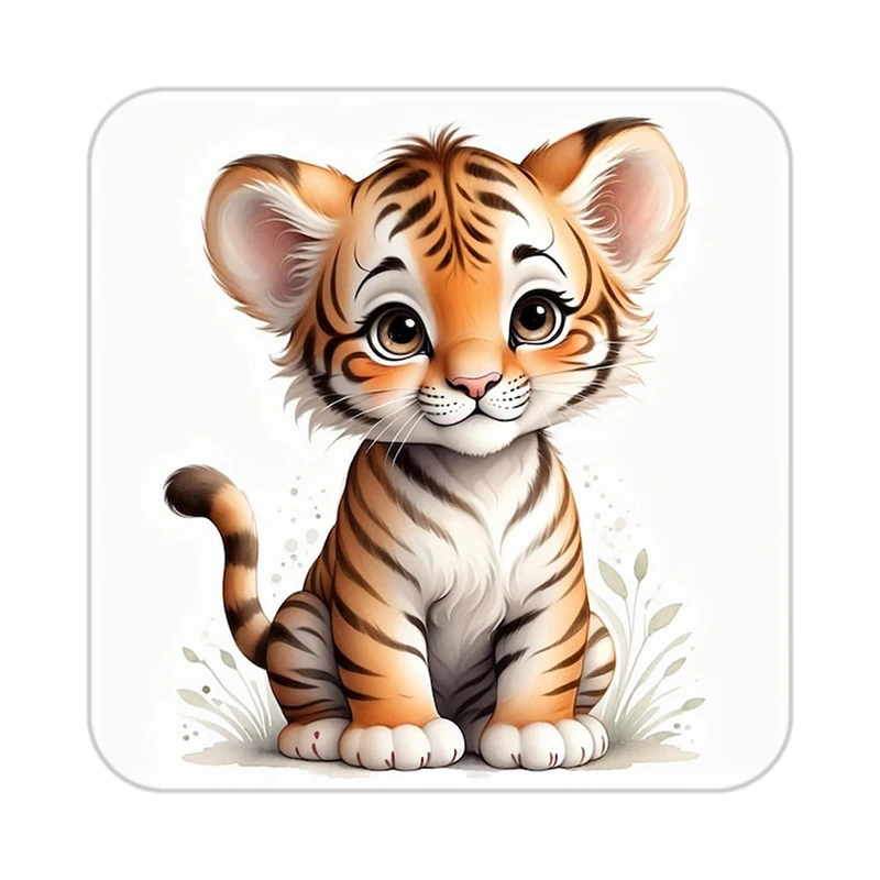 زیر لیوانی کاکتی طرح شیر مدل mp24363