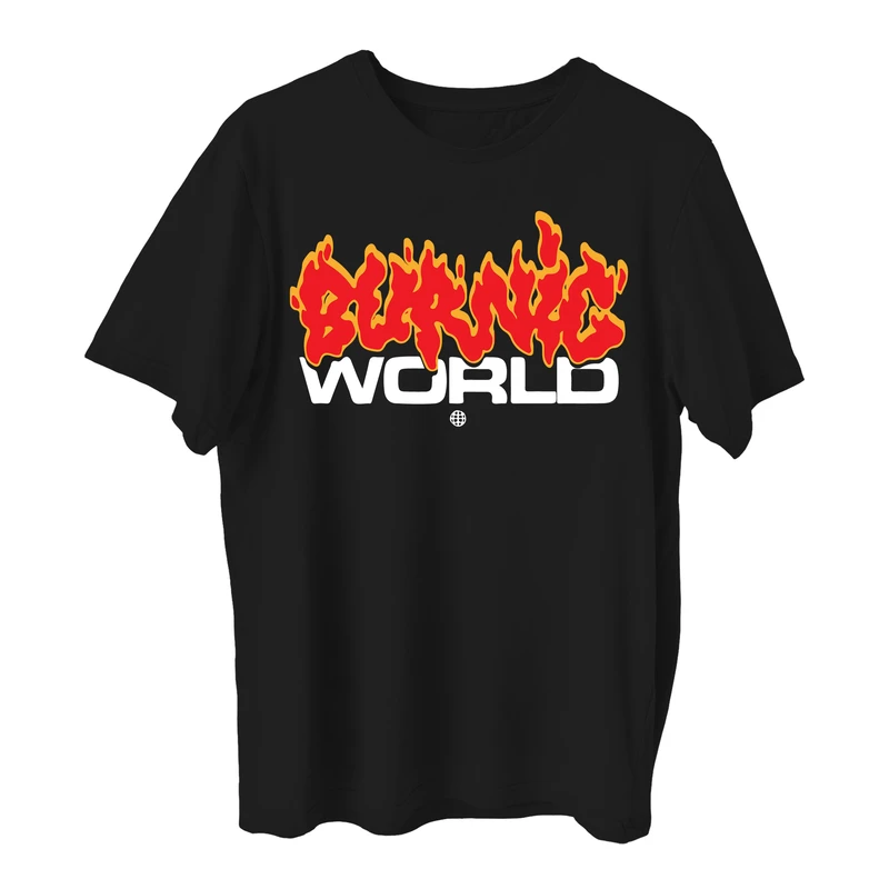 تی شرت آستین کوتاه مردانه مدل دنیای آتشین z490