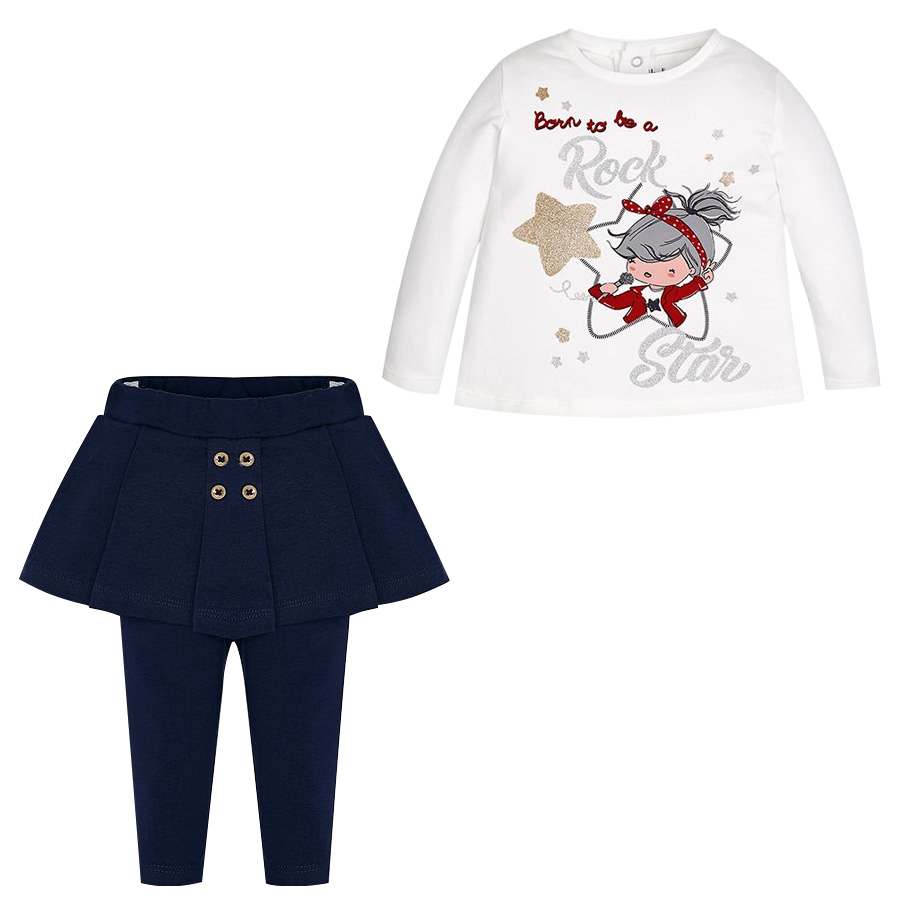 ست تی شرت و شلوار نوزادی مایورال مدل ma02