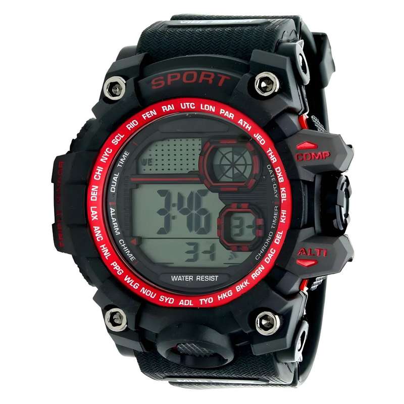 ساعت مچی دیجیتال مردانه مدل تک زمانه07 ساعت مچی دیجیتال مردانه مدل تک زمانه07