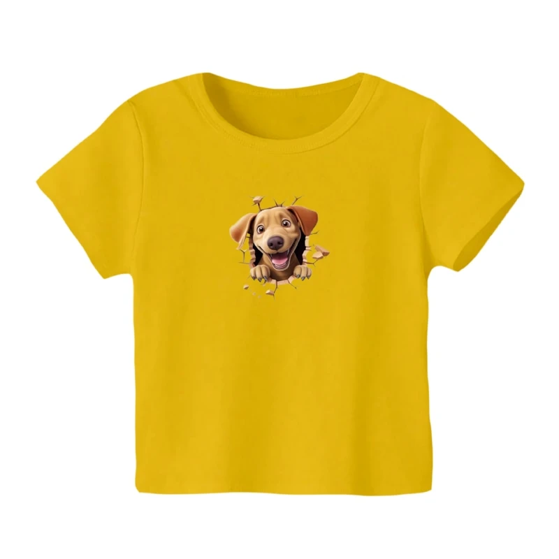 تی شرت آستین کوتاه بچگانه مدل سگ
