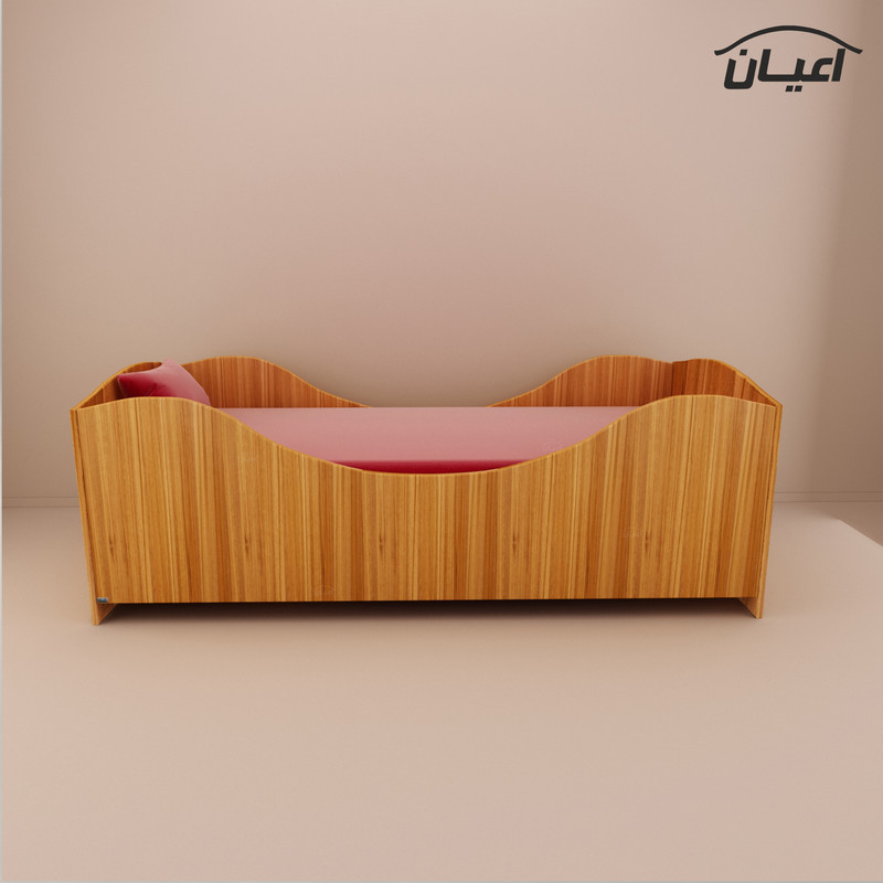 تخت خواب یکنفره اعیان مدل FH656 سایز 90x200 سانتی متر