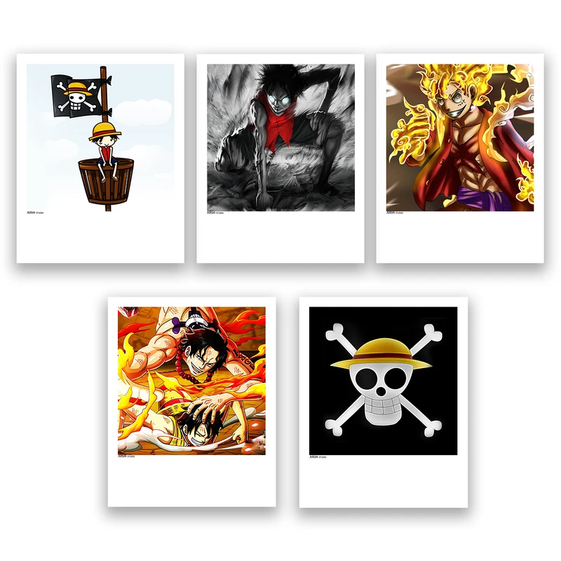 آویز تزیینی عرش مدل انیمه وان پیس one piece کد Asa054 مجموعه 5عددی