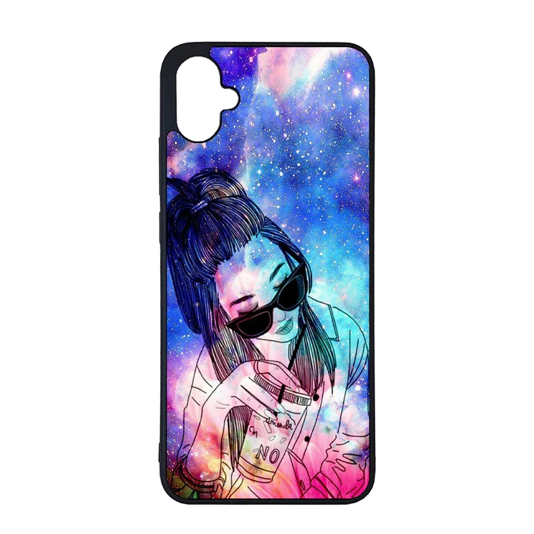 کاور گالری وبفر طرح قاب دختر مناسب برای گوشی موبایل سامسونگ galaxy a06
