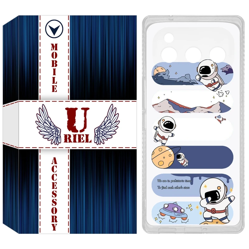 کاور یوریل مدل Clear کد 30 طرح کهکشان مناسب برای گوشی موبایل داریا Bond