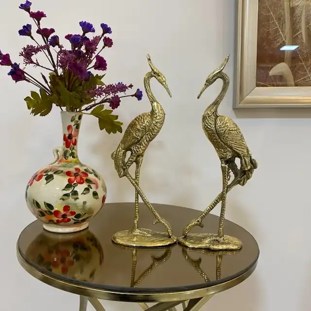 دکوری برنجی مدل درنا 829-1016g بسته 2 عددی