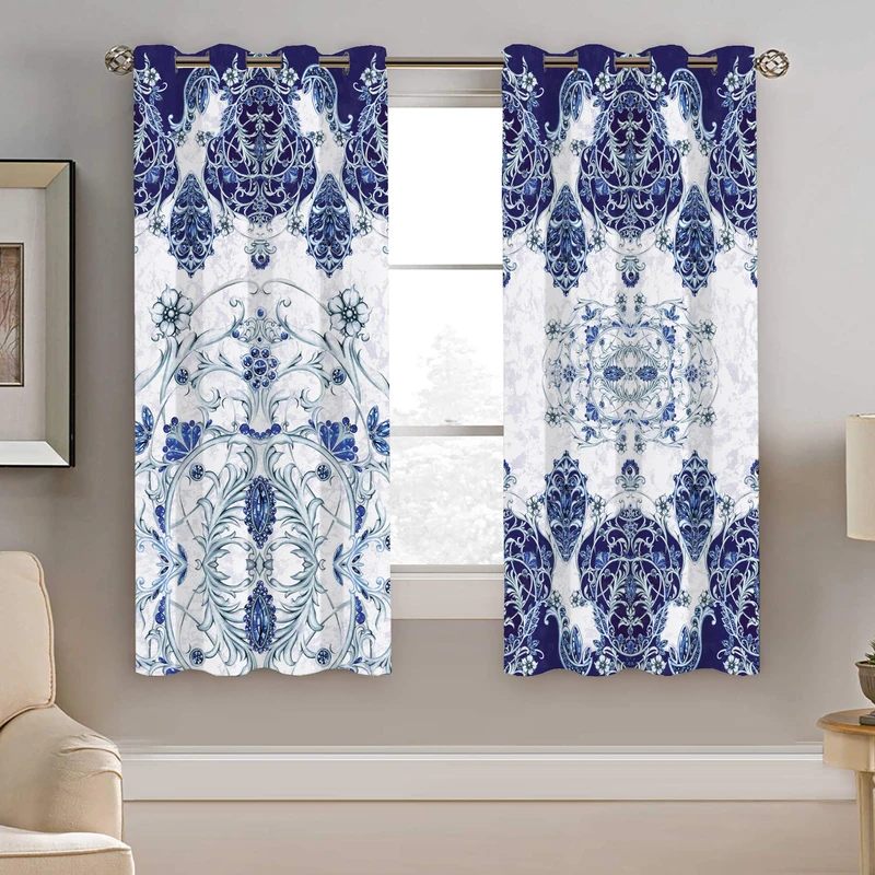 پرده نیروانا طرح سنتی مدل مخمل کد 4727 سایز 140×200 سانتی متر