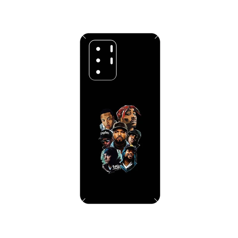 برچسب پوششی ماهوت مدل Great Rappers Digital Art مناسب برای گوشی موبایل شیائومی Redmi Note 10 Pro (China)
