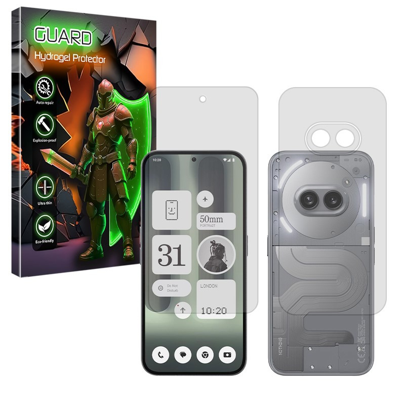 محافظ صفحه نمایش مات گارد مدل Tough مناسب برای گوشی موبایل ناتینگ Phone 2a Plus به همراه محافظ پشت گوشی