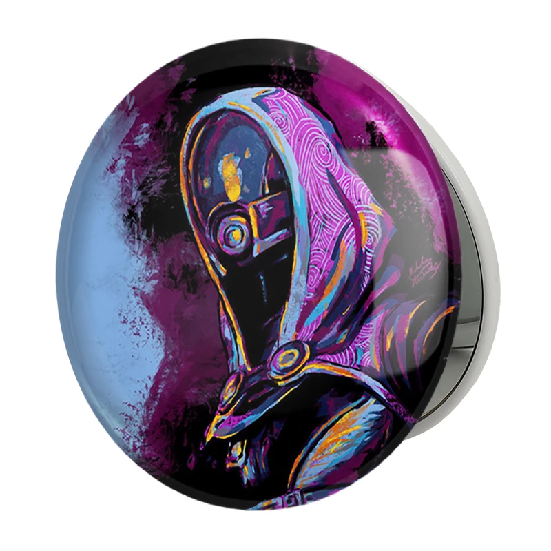 آینه جیبی خندالو طرح بازی مس افکت (Mass Effect) مدل تاشو کد 31542