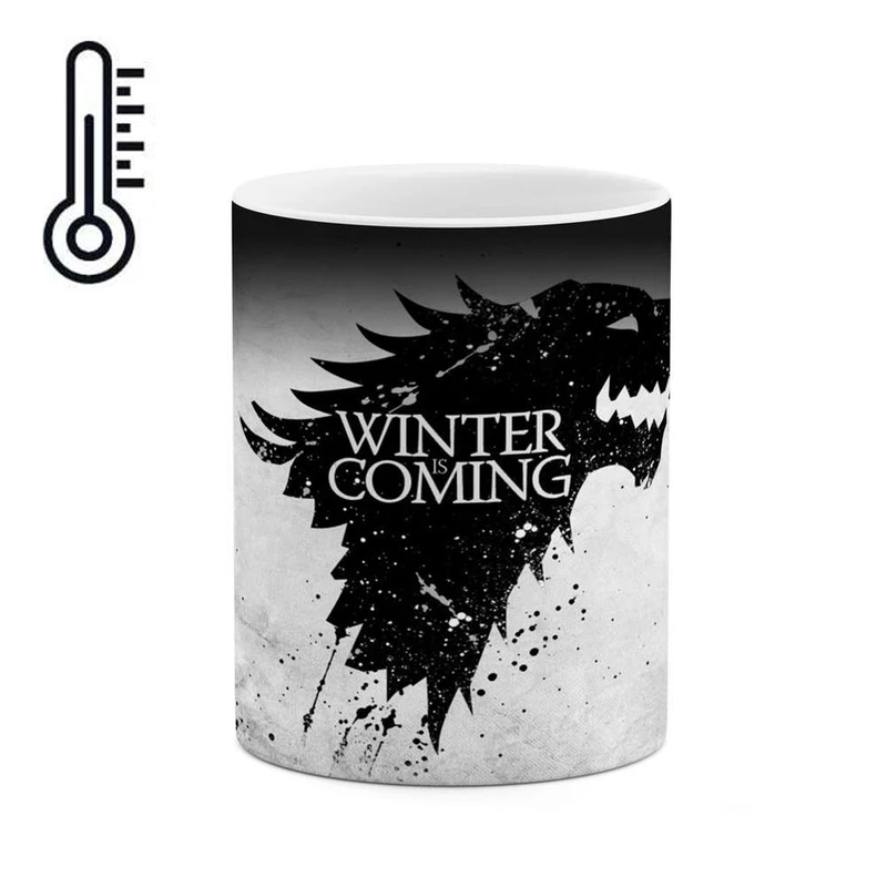 ماگ حرارتی کاکتی مدل Winter is Coming کد mgh10506