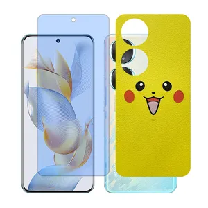 Glass together model blue cut screen protector suitable for Honor 90 mobile phone with back cover sticker