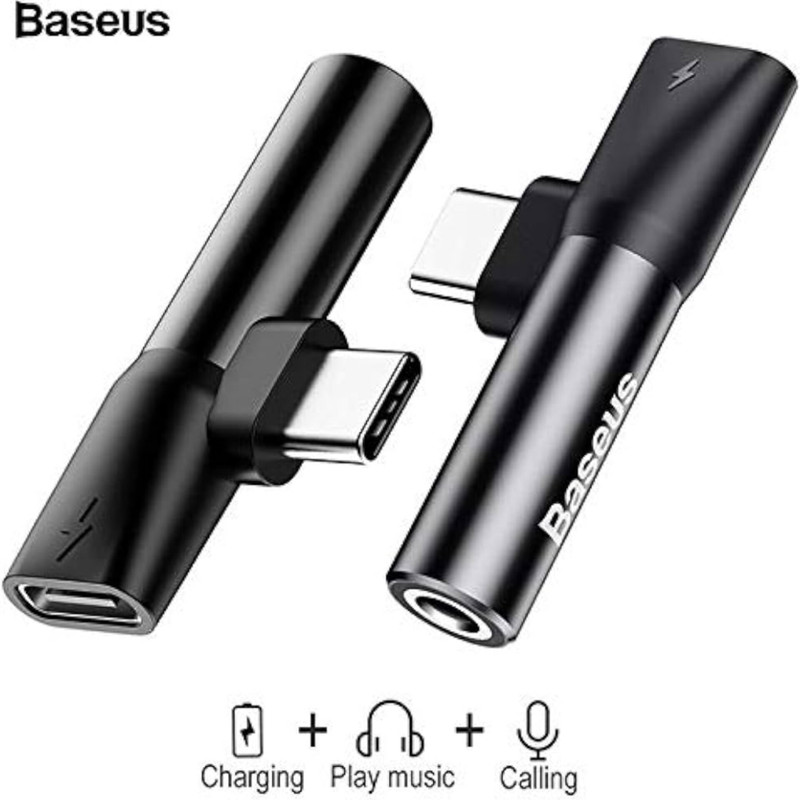 مبدل USB-C به AUX/USB-C بیسوس مدل L41 مناسب برای گوشی های شیائومی