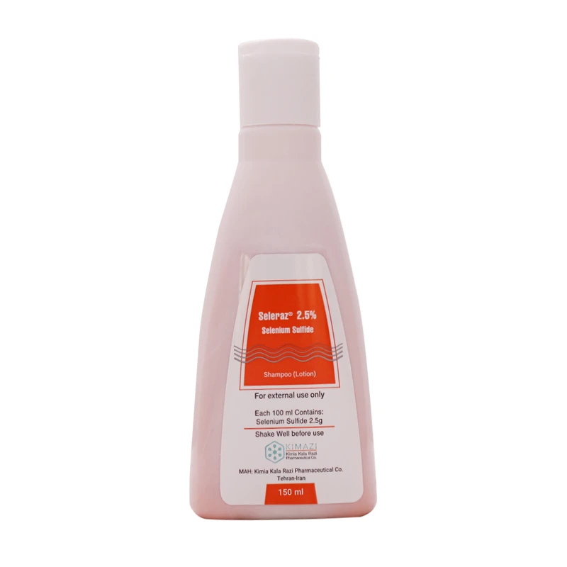 شامپو ضد شوره مو کیمیا کالای رازی مدل سلنیوم سولفاید مناسب انواع مو حجم 150 میلی لیتر