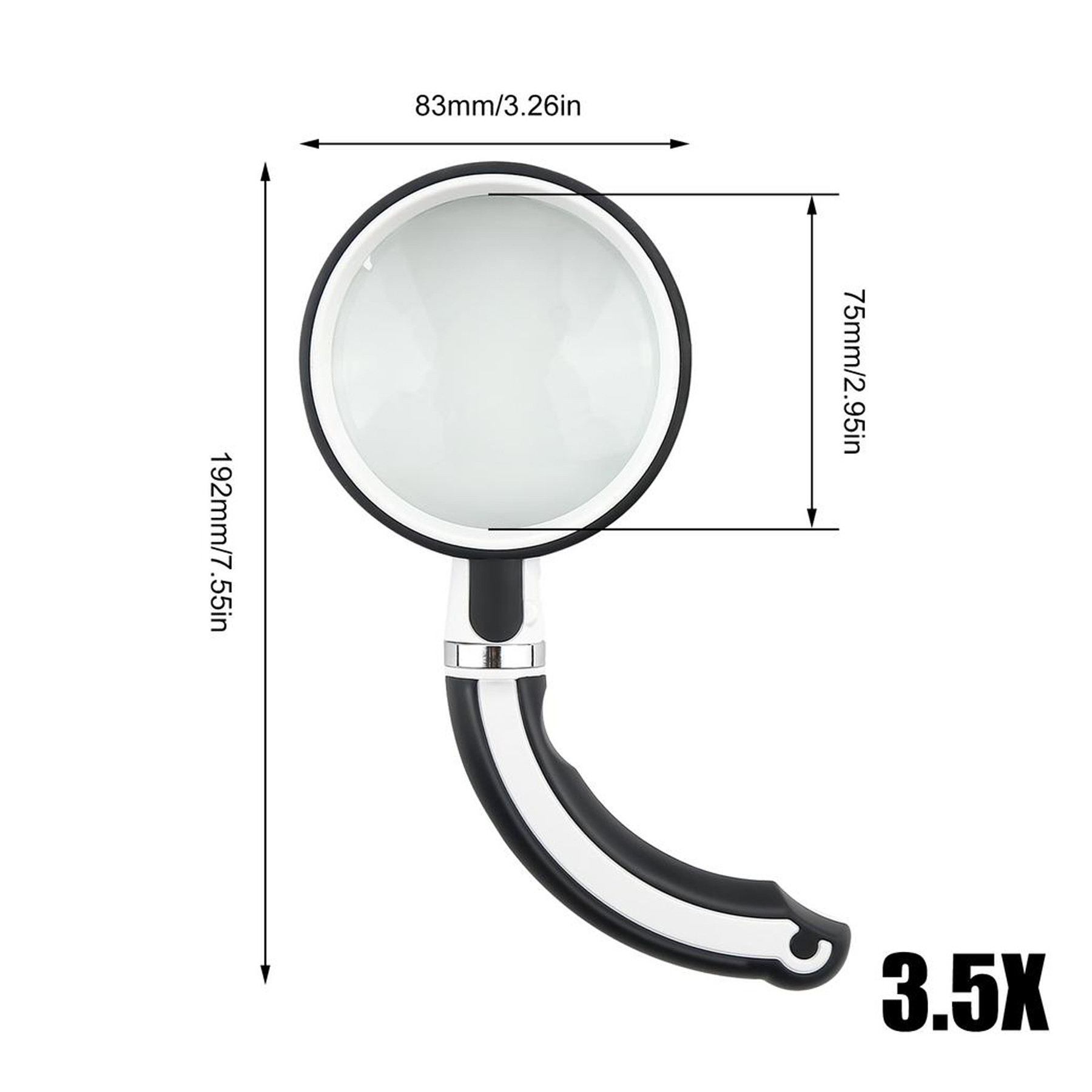 ذره بین اپتیکال گلس مدل 3.5 X