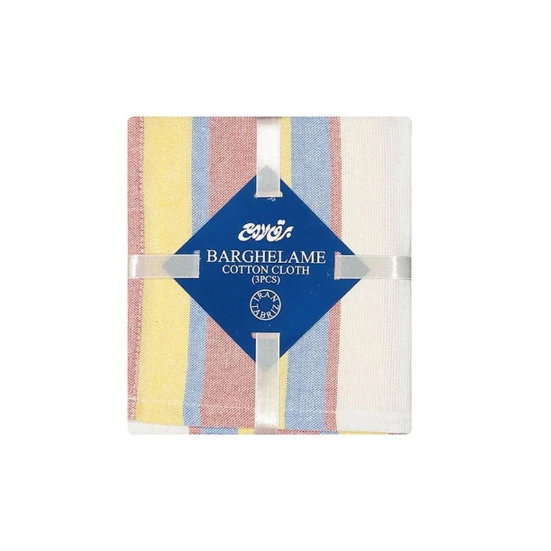 دستمال آشپزخانه برق لامع مدل مربع کد B37 مجموعه 3 عددی