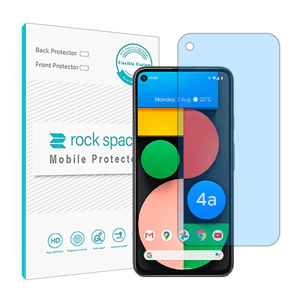 محافظ صفحه نمایش ضد اشعه آبی راک اسپیس مدل HyBLU مناسب برای گوشی موبایل گوگل Pixel 4a 5g