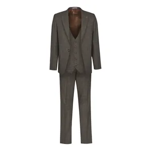 ست کت و شلوار و جلیقه مردانه آریوان مدل پرنس دوگال کد s022