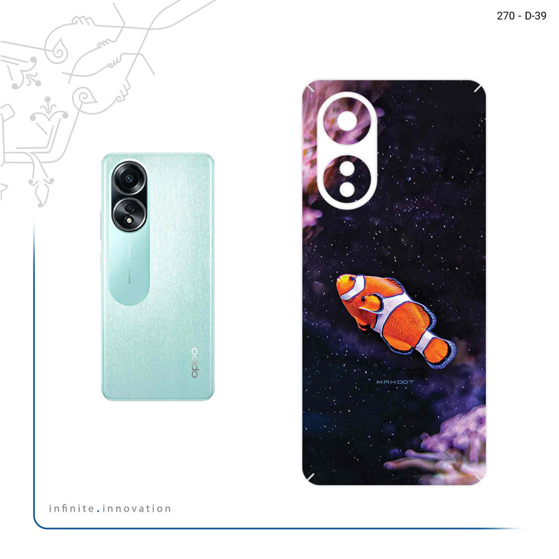 برچسب پوششی ماهوت مدل Clownfish مناسب برای گوشی موبایل اپو A58 4G