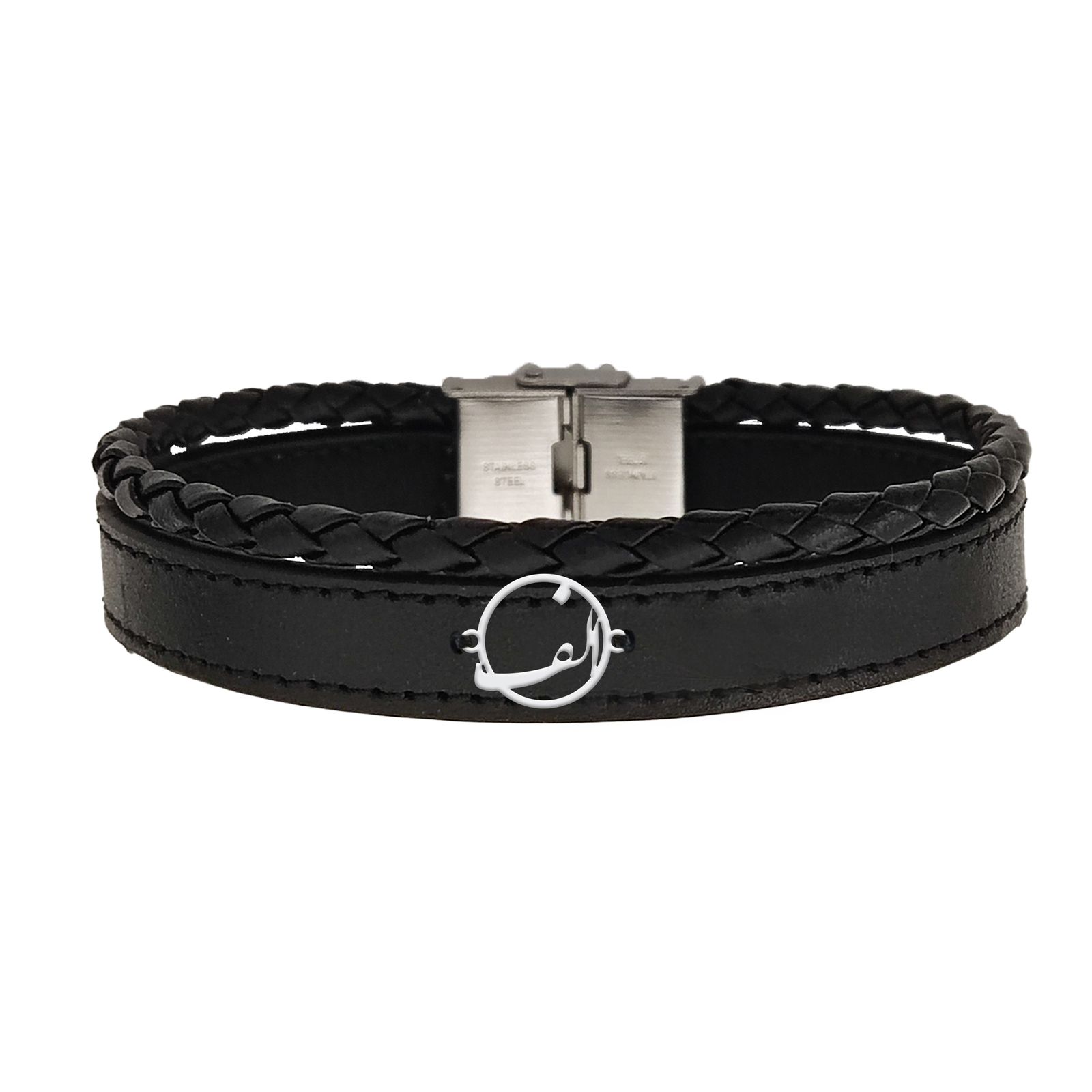 دستبند نقره مردانه لیردا مدل حرف الف کد ght00016 - - 1