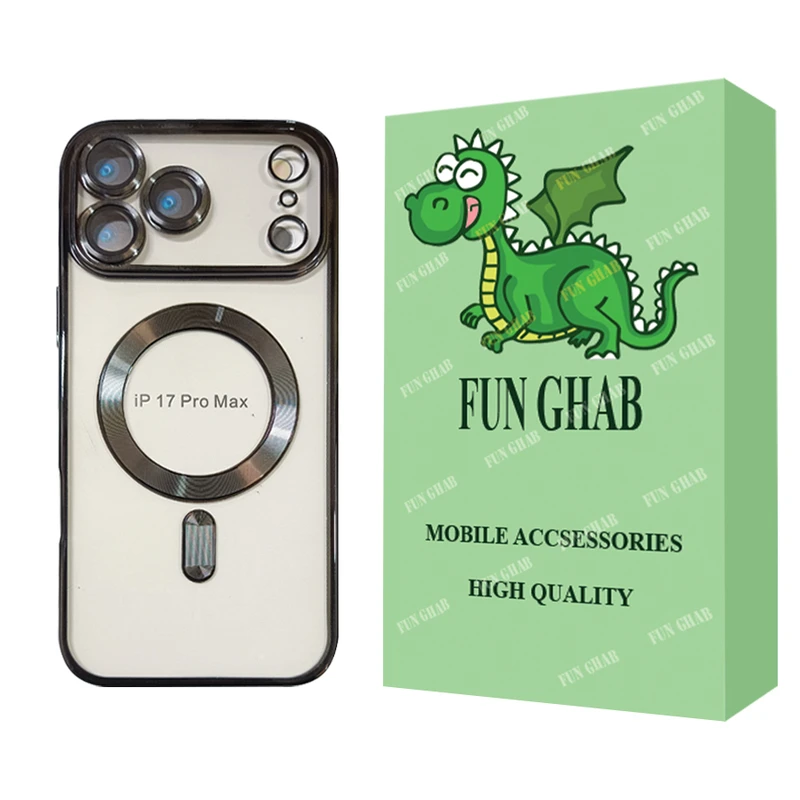 کاور فان قاب مدل مگ سیف طرح LUX مناسب برای گوشی موبایل اپل iPhone 17 Pro Max