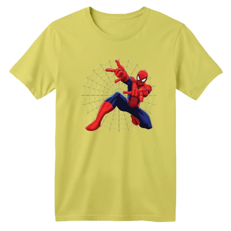 تی شرت آستین کوتاه بچگانه مدل مرد عنکبوتی کد ۱۵