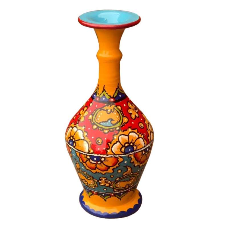 گلدان سفالی طرح آسمان آفتابی